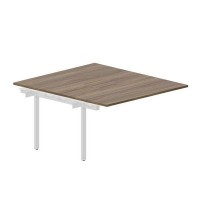 Arena UNN2TPM148 WNBL (Орех/Белый) Приставной стол на 2 рабочих места, меламиновые аутлеты