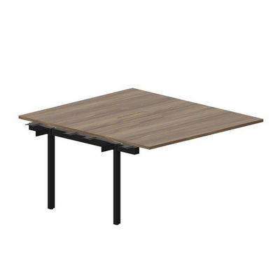 Arena UNN2TPM148 WNNR (Орех/Черный) Приставной стол на 2 рабочих места, меламиновые аутлеты