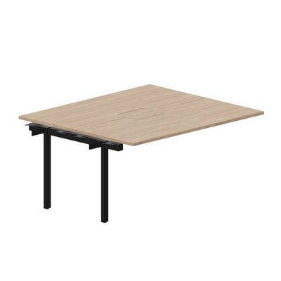 Arena UNN2TPM167 OWNR (Светлый дуб/Черный) Приставной стол на 2 рабочих места, меламиновые аутлеты