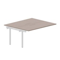 Arena UNN2TPM167 TRBL (Тортора/Белый) Приставной стол на 2 рабочих места, меламиновые аутлеты