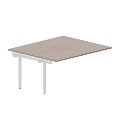 Arena UNN2TPM167 TRBL (Тортора/Белый) Приставной стол на 2 рабочих места, меламиновые аутлеты