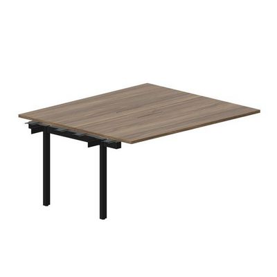 Arena UNN2TPM167 WNNR (Орех/Черный) Приставной стол на 2 рабочих места, меламиновые аутлеты