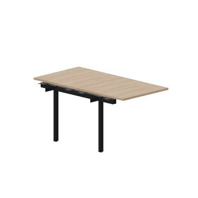 Arena UNN2TPS088 OWNR (Светлый дуб/Черный) Приставной стол на 2 рабочих места