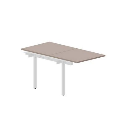 Arena UNN2TPS088 TRBL (Тортора/Белый) Приставной стол на 2 рабочих места