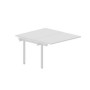 Arena UNN2TPS127 BLBL (Белый/Белый) Приставной стол на 2 рабочих места