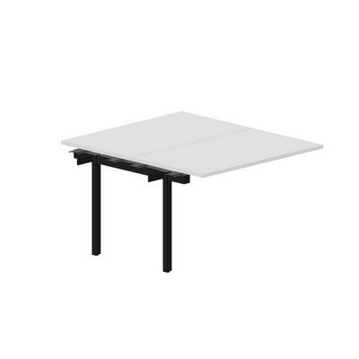 Arena UNN2TPS127 BLNR (Белый/Черный) Приставной стол на 2 рабочих места