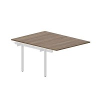 Arena UNN2TPS128 WNBL (Орех/Белый) Приставной стол на 2 рабочих места