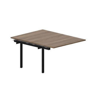 Arena UNN2TPS128 WNNR (Орех/Черный) Приставной стол на 2 рабочих места