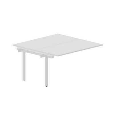 Arena UNN2TPS147 BLBL (Белый/Белый) Приставной стол на 2 рабочих места