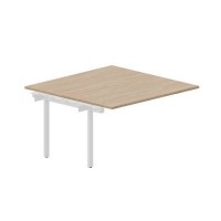Arena UNN2TPS147 OWBL (Светлый дуб/Белый) Приставной стол на 2 рабочих места