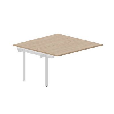 Arena UNN2TPS147 OWBL (Светлый дуб/Белый) Приставной стол на 2 рабочих места