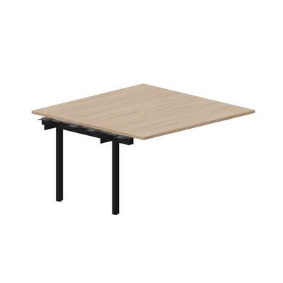 Arena UNN2TPS147 OWNR (Светлый дуб/Черный) Приставной стол на 2 рабочих места