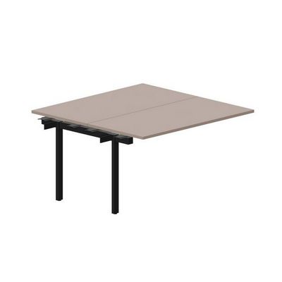 Arena UNN2TPS147 TRNR (Тортора/Черный) Приставной стол на 2 рабочих места