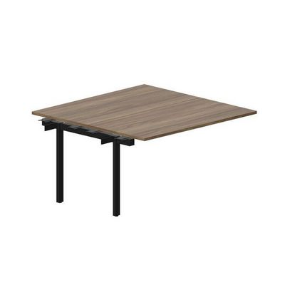 Arena UNN2TPS147 WNNR (Орех/Черный) Приставной стол на 2 рабочих места