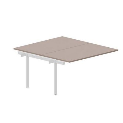 Arena UNN2TPS148 TRBL (Тортора/Белый) Приставной стол на 2 рабочих места