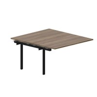 Arena UNN2TPS148 WNNR (Орех/Черный) Приставной стол на 2 рабочих места