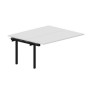 Arena UNN2TPS167 BLNR (Белый/Черный) Приставной стол на 2 рабочих места