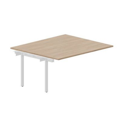Arena UNN2TPS167 OWBL (Светлый дуб/Белый) Приставной стол на 2 рабочих места
