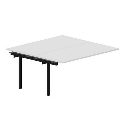 Arena UNN2TPS168 BLNR (Белый/Черный) Приставной стол на 2 рабочих места