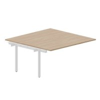 Arena UNN2TPS168 OWBL (Светлый дуб/Белый) Приставной стол на 2 рабочих места