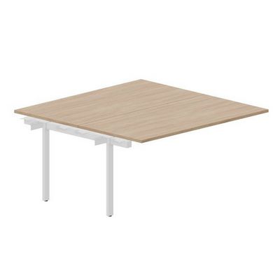 Arena UNN2TPS168 OWBL (Светлый дуб/Белый) Приставной стол на 2 рабочих места