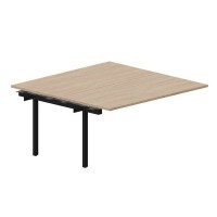 Arena UNN2TPS168 OWNR (Светлый дуб/Черный) Приставной стол на 2 рабочих места