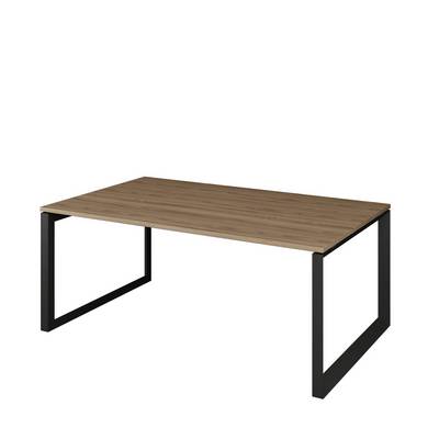 Аргентум НТМП.О.180.11 (Дуб сафари/Антрацит) Стол переговорный, на О-опорах, на металлокаркасе