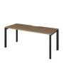 Аргентум НТМП.П-120 (Дуб сафари/Антрацит) Стол на П-опорах, на металлокаркасе