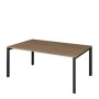 Аргентум НТМП.П.180.11 (Дуб сафари/Антрацит) Стол переговорный, на П-опорах, на металлокаркасе