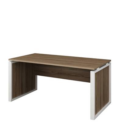 Аргентум НТМ-160 (Дуб сафари/Белый) Стол руководителя