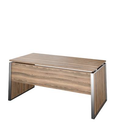 Аргентум НТМ-160 (Дуб сафари/Металлик) Стол руководителя