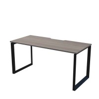 Аргентум НТМП.О-120 (Лиственница/Антрацит) Стол на О-опорах, на металлокаркасе