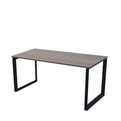 Аргентум НТМП.О.140.11 (Лиственница/Антрацит) Стол переговорный, на О-опорах, на металлокаркасе