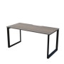 Аргентум НТМП.О-180 (Лиственница/Антрацит) Стол на О-опорах, на металлокаркасе