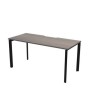 Аргентум НТМП.П-180 (Лиственница/Антрацит) Стол на П-опорах, на металлокаркасе