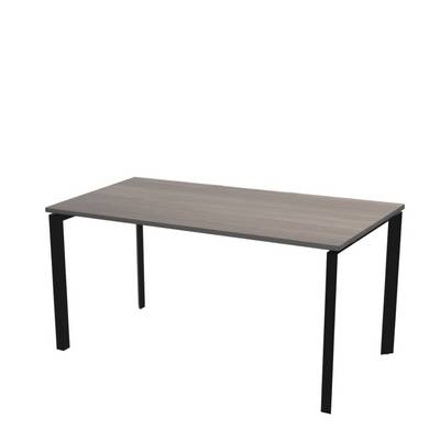 Аргентум НТМП.П.200.11 (Лиственница/Антрацит) Стол переговорный, на П-опорах, на металлокаркасе