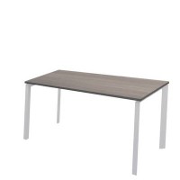 Аргентум НТМП.П.140.11 (Лиственница/Белый) Стол переговорный, на П-опорах, на металлокаркасе