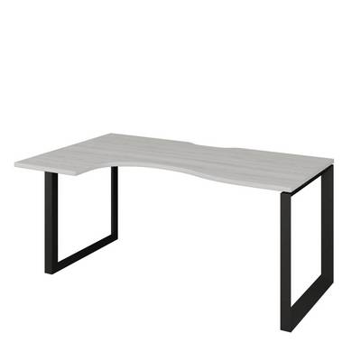 Аргентум НТМП.О-060.ЛВ (Сосна Винтер/Антрацит) Стол эргономичный, левый, на О-опорах, на металлокаркасе