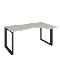 Аргентум НТМП.О-060.ПР (Сосна Винтер/Антрацит) Стол эргономичный, правый, на О-опорах, на металлокаркасе
