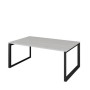 Аргентум НТМП.О.120.11 (Сосна Винтер/Антрацит) Стол переговорный, на О-опорах, на металлокаркасе