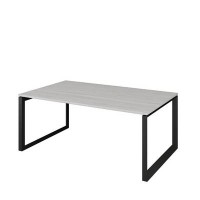 Аргентум НТМП.О.140.11 (Сосна Винтер/Антрацит) Стол переговорный, на О-опорах, на металлокаркасе