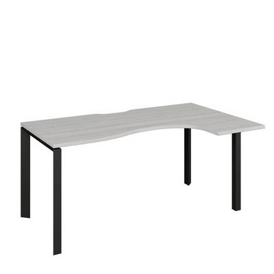 Аргентум НТМП.П-040.ПР (Сосна Винтер/Антрацит) Стол эргономичный, правый, на П-опорах, на металлокаркасе