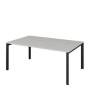 Аргентум НТМП.П.120.11 (Сосна Винтер/Антрацит) Стол переговорный, на П-опорах, на металлокаркасе