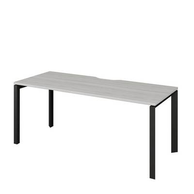 Аргентум НТМП.П-140 (Сосна Винтер/Антрацит) Стол на П-опорах, на металлокаркасе