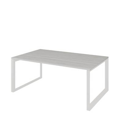 Аргентум НТМП.О.120.11 (Сосна Винтер/Белый) Стол переговорный, на О-опорах, на металлокаркасе