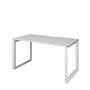 Аргентум НТМП.О-140 (Сосна Винтер/Белый) Стол на О-опорах, на металлокаркасе