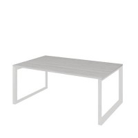 Аргентум НТМП.О.160.11 (Сосна Винтер/Белый) Стол переговорный, на О-опорах, на металлокаркасе