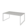 Аргентум НТМП.О.180.11 (Сосна Винтер/Белый) Стол переговорный, на О-опорах, на металлокаркасе