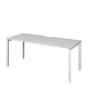Аргентум НТМП.П-120 (Сосна Винтер/Белый) Стол на П-опорах, на металлокаркасе