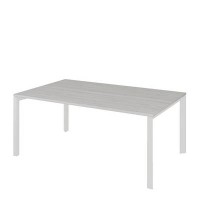 Аргентум НТМП.П.160.11 (Сосна Винтер/Белый) Стол переговорный, на П-опорах, на металлокаркасе